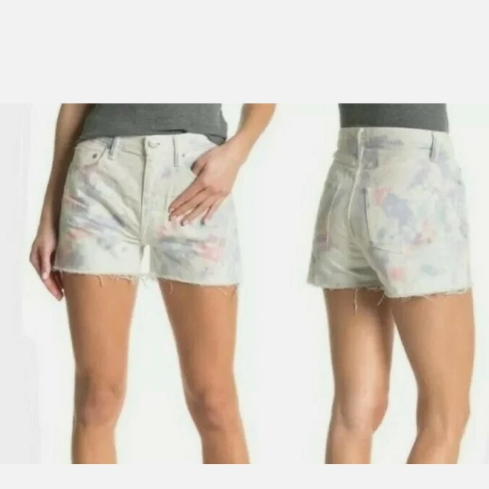 John Elliott Skittle Push Pop Colorful Cut Off Japanese Denim Brady Jean Shorts